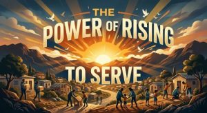 THE POWER OF RISING TO SERVE